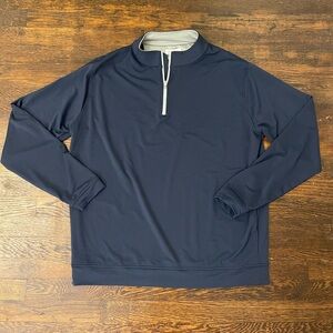 Navy Blue Peter Millar Quarter-Zip Pullover